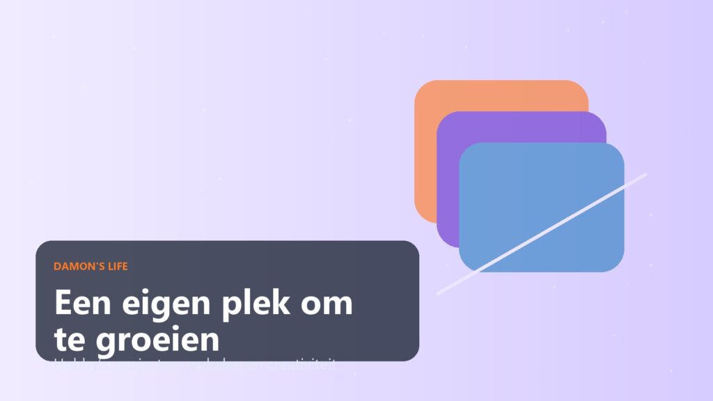 Speels abstract beeld voor persoonlijke site